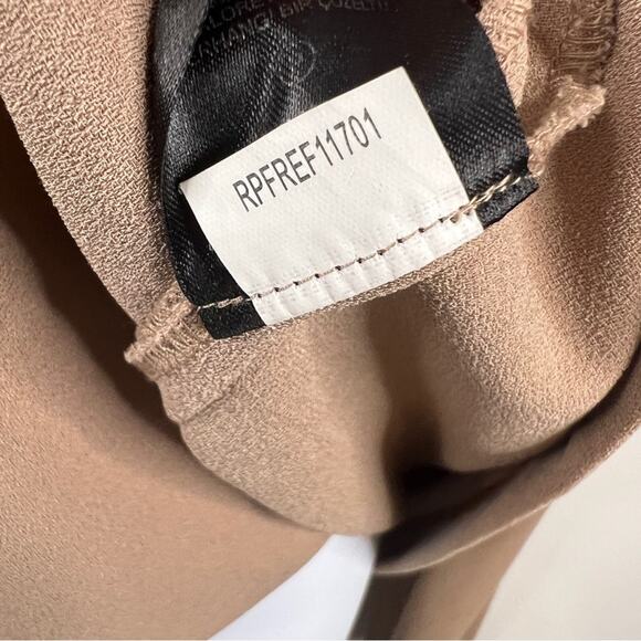 Tibi New York Tan Black Color Block Shift Dress Size 6 Long Sleeve Camel‎ - Picture 11 of 11